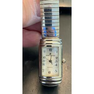 Women's Marie Lourdes Watch, Silver Tone, Expansion Band, Thick Crystal